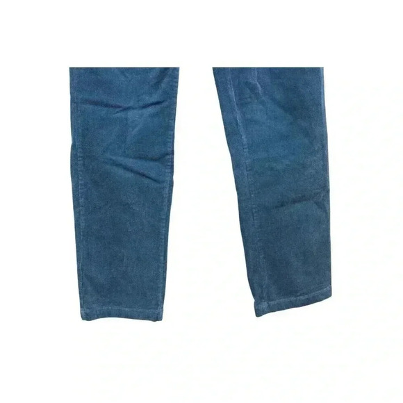 NWT Alison Sheri Corduroy Pants XS Pleated Straight Leg Academia Preppy Blue - Picture 4 of 12